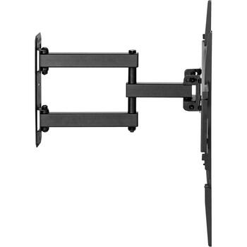 Sbox televizora kronšteins PLB-3644-2, 32-55'', 35kg, 100x100-400x400, +3°/-15°, 90° griešanās, melna (PLB-3644-2)