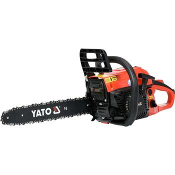 Yato бензопила YT-84901, 1.8кВт, 45.1см³, 400мм, 21м/с, 500см³, 240см³, 40:1, 5.6кг, воздушное охлаждение (YT-84901)