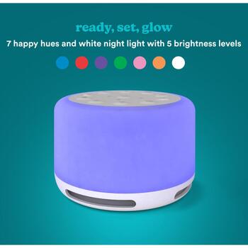 Homedics SS-2700WH Soundsleep Aura динамик, 68ч, 14 природных звуков, 7 цветовых режимов, 3 дыхательные программы, Bluetooth 5.3 (SS-2700WH)