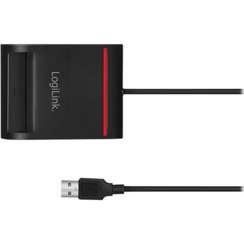 Logilink USB 2.0 кардридер CR0047, USB-A (male), совместим с eID и DNIe, 0.9 м кабель (CR0047)