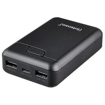 Intenso Power Bank B10000 7320530, 10000 мАч, 12 Вт, 3 устройства, USB-C, 2x USB-A, индикатор состояния LED (7320530)