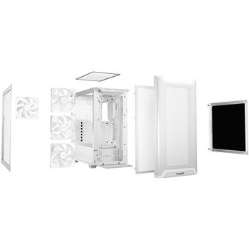 Be Quiet Kaste PURE BASE 501 LX BGW79, 3x120mm priekšējie ventilatori, 1x140mm aizmugurējais ventilators, 5x2.5