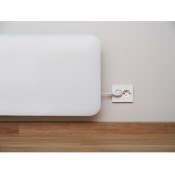 Paneļveida sildītājs ar 1500 W jaudu un WiFi vadību telpām līdz 18–22 m² IPX4 balts PA1500WIFI4 Mill (PA1500WIFI4)