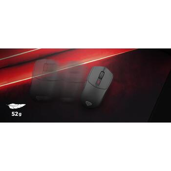 Genesis Zircon 500 G2 NMG-2113, spēļu pele, bezvadu, optiskā, 10000 dpi, 6 pogas, 2.4 GHz, Bluetooth, USB Type-C, melna (NMG-2113)