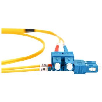 Digitus Оптический патч-кабель DK-2922-01, 1 м, SC/SC, одномодовый OS2, желтый, керамическая втулка, без галогенов (DK-2922-01)