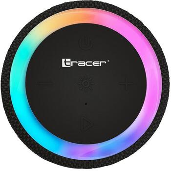 Tracer Bluetooth колонка TRAGLO47477, 14W, 1800mAh, 8ч воспроизведения, IPX6, TWS, RGB подсветка (TRAGLO47477)