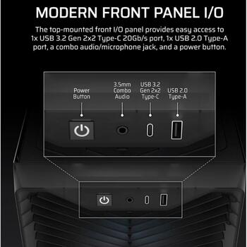 Corsair 3200D RS ARGB корпус, CC-9011346-WW, ATX, 165мм, 400мм, 180мм, 7 слотов, 1x3.5