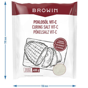 Browin Curing salt Vit-C 410020, 0.4кг, без трав, универсальный для мяса (410020)