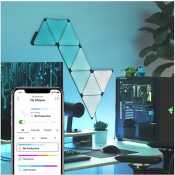 Nanoleaf Набор световых панелей NL47-0102TW-9PK-N, 9 панелей, 42 Вт, WiFi, 80 лм, 25000 ч, 2.5 м силовой кабель (NL47-0102TW-9PK-N)