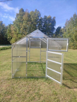 Siltumnīca KLASIKA BERNARD 2,35x8 m ar 4mm polikarbonāta pārklājumu, 4779037492367 (183)