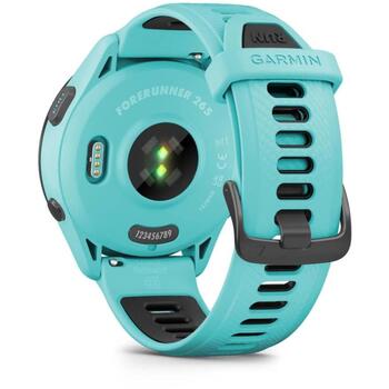 Garmin Forerunner 265 010-02810-12, 46.1mm, 1.29cm, 15d, 8GB, 5ATM, GPS, Bluetooth, AMOLED, 416x416, 135-205mm, черный, синий (010-02810-12)
