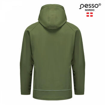 Pesso Otava OTAVA_OG-3XL, softshell ziemas jaka, 3XL, zaļa, ūdens/vēja necaurlaidīga, PU membrāna, 300 g/m² (OTAVA_OG-3XL)