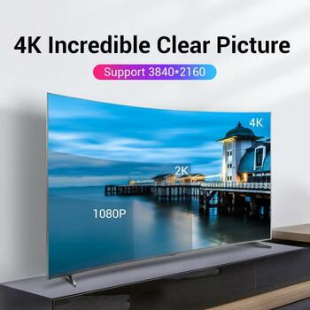 Vention Kabeļa pagarinātājs HACBG, 1.5m, 3D, 21.6Gbit/s, 3840x2160, 144Hz, 3 slāņu aizsardzība (HACBG)