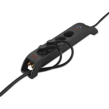 Emos Защита от перенапряжения P54222, 2м, 1800J, 4x2P+PE, 16A, 3680W, EMI/RFI фильтр, защита от детей (P54222)