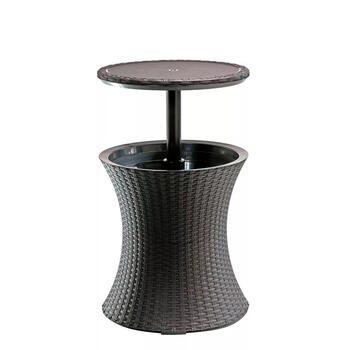 Keter Dārza bārs Cool Bar Rattan 29194548590, brūns, 49,5x49,5x57-82,5cm, 6kg (29194548590)