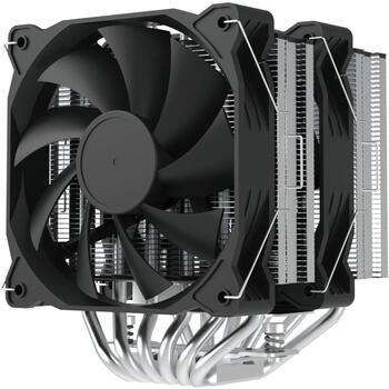 Zalman процессорный кулер CNPS12X BP BLACK, 260W, 6 тепловых трубок, вентилятор 120x120x25мм, 800-1800 об/мин, 32.2 дБА (CNPS12X BP BLACK)