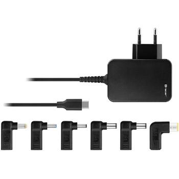 Tracer Зарядное устройство для ноутбука Prime 65W Универсальное 7в1 TRAAKN47202, 65W, USB-C, сетевое использование (TRAAKN47202)
