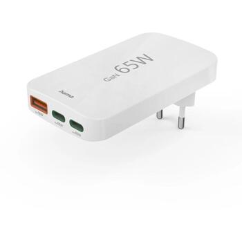Hama Зарядное устройство 00201976, 100–240V, 65W, 3xUSB-C/USB-A, Power Delivery 3.0 (00201976)