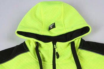 Pesso Hi-vis jaka ar kapuci FL05G-M, CL2, 155g/m², 100% poliesters, EN ISO 20471:2013, 2. kat. (FL05G-M)