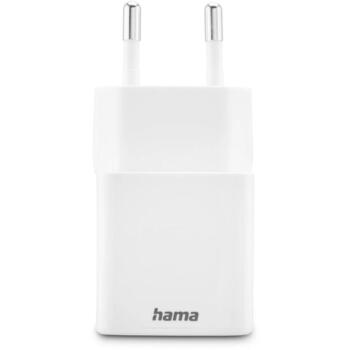 Hama Зарядное устройство 00201991, 100–240V AC, 20W USB-C, 18W USB-A, 2 порта, Power Delivery, белый (00201991)