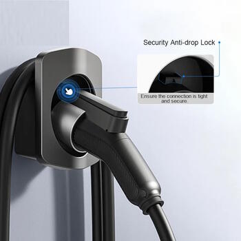 EVCharge EV025 настенный держатель кабеля, тип 2, 16A/32A, 5м/7.5м, ABS, от -30°C до +55°C, черный (EV025)