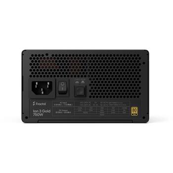 Fractal Design Ion 3 Gold FD-P-IA3G-750-EU, 750W, 80 PLUS Gold, 140mm ventilators, modulāri kabeļi, ATX12V 3.1/EPS12V (FD-P-IA3G-750-EU)