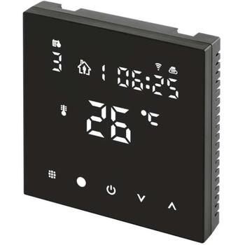 Emos Программируемый напольный термостат P56201BUF, 230V переменный ток, 6 раз в день, Wi-Fi, голосовое управление, NTC датчик 3м (P56201BUF)
