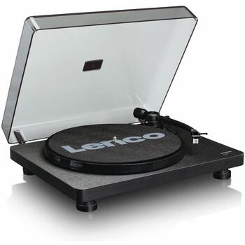 Lenco L-30BK проигрыватель винила, черный, 33/45 RPM, стерео 2.0, RCA/USB, MM, предусилитель (L-30BK)