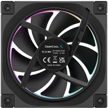 Deepcool Ventilators FL12-3 IN 1 R-FL12-BKAPN3-G, 500-2150 RPM, 55 CFM, 32 dB(A), 3 ventilatori, RGB LED (R-FL12-BKAPN3-G)