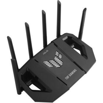 Asus беспроводной маршрутизатор TUF GAMING BE9400 9400 Мбит/с, три диапазона, 4 x 2.5G LAN, поддержка VPN, 6 антенн, черный (TUF GAMING BE9400 (TUF-BE9400))