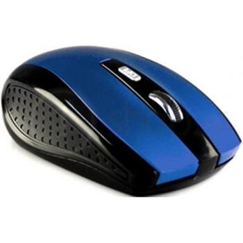 Media-Tech MT1113B беспроводная мышь, 1600 DPI, 5 кнопок, 2.4 ГГц, 10 м, 2xAAA, черный/синий (MT1113B)