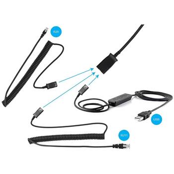 Sandberg Наушники Pro Stereo 126-30, 20 - 7000 Гц, 2,1 м, бинауральные, черные, USB Type-A, складной микрофон (126-30)