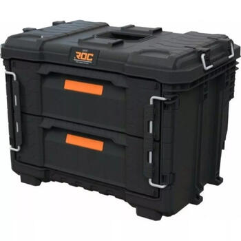 Keter ROC Pro Gear 2 Drawers Unit XL 30212781, 56,5x37,5x41,3cm, 2 dziļas atvilktnes, savienojams, slēdzama aizdare (30212781)