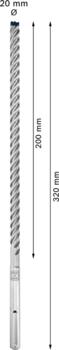 SDS-max-8X urbis 18 x 400 x 540 mm, Perforatora urbjiem EXPERT SDS MAX-8X TRIECIENURBIS PERFORATORIEM, 2608900222, BOSCH (2608900222)