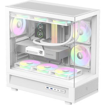 Gamemax korpuss NEX C51 WH, ATX/BTF, 7 paplašināšanas sloti, 1+1x3.5