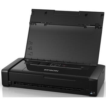 Epson струйный принтер WF-100W C11CE05403, A4, 5760x1440 dpi, 14 ppm, 11 ppm, Wi-Fi, Wi-Fi Direct, USB 2.0, ЖК-дисплей (C11CE05403)