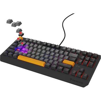 Genesis klaviatūra Thor 230 TKL NKG-2082, mehāniskā, Outemu Red, 87 taustiņi, RGB, USB Type-C, 1.6 m, Anchor Gray Negative (NKG-2082)