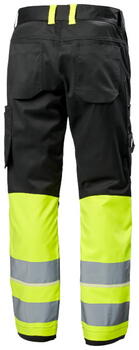 Helly Hansen сигнальные брюки Uc-me Work 77513_369-C50, CL1, желтый/черный, 76% полиэстер, 20% хлопок, 4% эластан, VizLite Dual (77513_369-C50)
