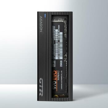 Axagon SSD корпус EEM2-GTR USB-C 3.2 Gen 2, 10 Гбит/с, M.2 NVMe, черный (EEM2-GTR)