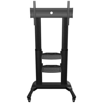Onkron televizora statīvs TS2771-B, 40-80 collu, maksimālā slodze 65.5 kg, VESA 200x200-700x400 mm, 2 plaukti, melns (TS2771-B)