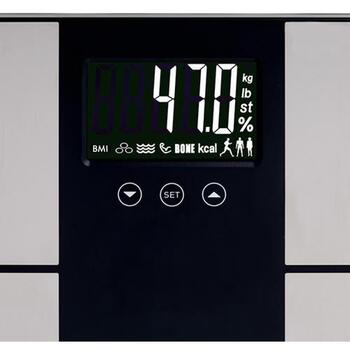 Adler Электронные платформенные весы с анализатором AD 8165, 225 кг, 100 г, анализ жира в организме, процент воды, мышечная масса (AD 8165)