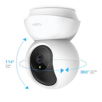 Tp-Link Wi-Fi камера наблюдения TAPO C200, 1080p, 360° горизонтально, 114° вертикально, ночное видение 30 ft, обнаружение движения (TAPOC200)