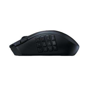 Razer bezvadu spēļu pele Naga V2 HyperSpeed RZ01-03600100-R3G1, 30000 DPI, 2.4GHz, Bluetooth, 19 programmējamas pogas, ergonomiska (RZ01-03600100-R3G1)