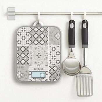 Tefal Электронные кухонные весы BC50D6V0, 5кг, 0.5/1г, LCD, Мозаичный декор, Функция тарирования (BC50D6V0)
