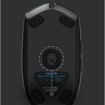 Logitech G203 USB оптическая мышь 910-005796, 8000 DPI, 6 кнопок, RGB подсветка, 2.1m кабель (910-005796)