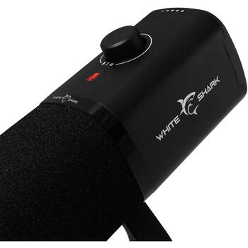 White Shark Udukku микрофон UDUKKU, 40-16000 Гц, -52 дБ/Па, 2,5 м, проводной, USB-C, черный (UDUKKU)