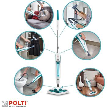 Polti tvaika tīrītājs PTEU0282 Vaporetto SV450_Double, 1500W, 7.5m, 0.3L, 15s, tvaika mops un rokas tvaika tīrītājs (PTEU0282)