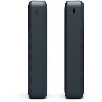 Port Connect Внешний аккумулятор Enduring 907002, 20000 мАч, 74 Втч, 5 В, 2.1 А, Li-Poly, 2x USB-A, 1x USB-C, ЖК-дисплей, синий (907002)