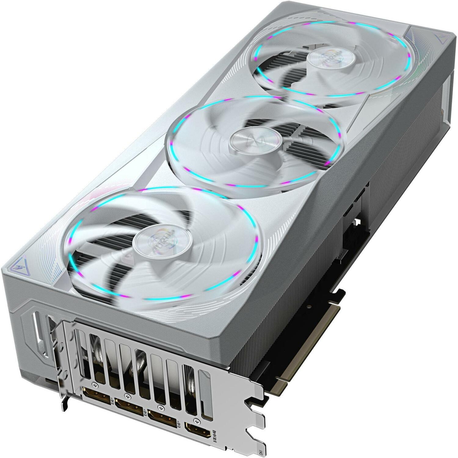 Gigabyte Видеокарта GV-N5080AORUSM ICE-16GD 1.0, 16GB GDDR7, 256bit, PCI-E 5.0, 2805MHz, 3 x DP 2.1a, 1 x HDMI 2.1b, NVIDIA DLSS 4 (GV-N5080AORUSM ICE-16GD 1.0)