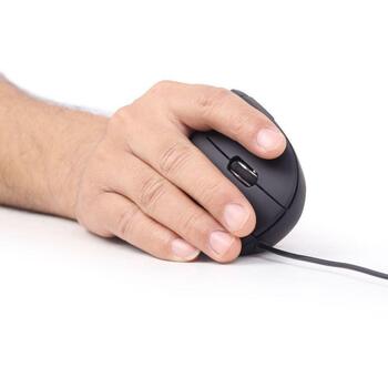 Gembird USB datorpele MUS-ERGO-01, 3200DPI, 6 pogas, ergonomisks, optiskais, vertikāls dizains (MUS-ERGO-01)